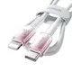Joyroom S-A42 Crystal-Clear Series 30W USB-C / Lightning cable 1.2m white