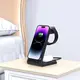 Tech-Protect QI15W-A36 3in1 Wireless Charger For Apple Black