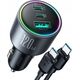 Ładowarka Joyroom Ładowarka samochodowa Joyroom JR-CCN07 120W 2xUSB-C USB-A + kabel USB-C 100W - ciemnoszara