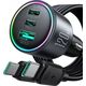 Ładowarka Joyroom Ładowarka samochodowa Joyroom JR-CCN07 120W 2xUSB-C USB-A + kabel USB-C 100W - ciemnoszara
