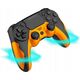 Pad Yaxo Pad bezprzewodowy do SONY PS4 PS3 PC ANDROID YAXO Hornet Fury pomarańczowy one size