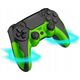 Pad Yaxo Pad YAXO Hornet Fury bezprzewodowy do SONY, PS4, PS3, PC, ANDROID zielony one size