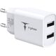 Ładowarka T-Phox ŁAD SIEC T-PHOX POCKET SERIES 2xUSB TCC-224 12W 2.4A WHITE