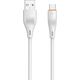 Kabel USB T-Phox USB-A - USB-C 1 m Biały