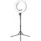 Lampa pierścieniowa Activeshop Lampa pierścieniowa Ring light 18' 48W led czarna + statyw