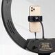 Lampa pierścieniowa Activeshop Lampa pierścieniowa Ring light 18' 48W led czarna + statyw