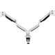 Neomounts Uchwyt biurkowy na 2 monitory 10" - 32" (NM-D750DWHITE) 5618197 8717371445850