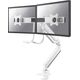 Neomounts Uchwyt biurkowy na 2 monitory 10" - 32" (NM-D775DXWHITE) 10614539 8717371446864