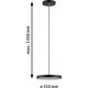 Lampa wisząca Paulmann Lampa wisząca HILDOR LED DIM 22W 310mm 1600lm 2700K 230V czarny matowy/ metal