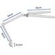 Maul MAUL LED φωτιστικό γραφείου Arbeitsplatzleuchte Craft Duo dimmbar weiß 13672894 4002390078382