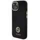 Guess GUHCP15SM4DGPK Apple iPhone 15 hardcase Silicone Logo Strass 4G black