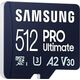 Karta Samsung Pro Ultimate MicroSDXC 512 GB Class 10 UHS-I/U3 A2 V30 (MB-MY512SB/WW)