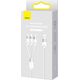 Kabel USB Baseus USB-A - microUSB + Lightning 1.2 m Biały (BSU3940)