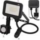 Προβολέας Emos Προβολέας LED Emos Profi PIR ZS2722 20W 2200lm 4000K IP65 Αισθητήρας κίνησης PIR μαύρο 12523207 8592920105825