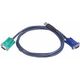 Aten Kable KVM, 2m, Czarny (AKCATEKKV0031)