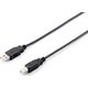 Kabel USB Equip USB-A - USB-B 1.8 m Czarny