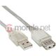 Kabel USB InLine USB-A - USB-A 3 m Biały (34603)