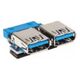 InLine USB zew. - USB wew., Niebieski (33444I)
