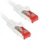InLine Patchcord, Cat.6, S/FTP, 1m, biały (76411W)