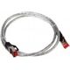InLine Patchcord, Cat.6, S/FTP, 1m, przeźroczysty (76411T)