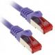 InLine Patchcord, Cat.6, S/FTP, 3m, fioletowy (76405P)