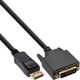 Kabel InLine DisplayPort - DVI-D 3m czarny (17113)