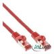 InLine Patchcord, Cat.6, S/FTP, 0.5m, czerwony (76450R)