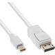 Kabel InLine DisplayPort Mini - DisplayPort 2m biały (17132)