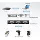 Adapter USB Aten USB - RS-232 Srebrny  (UC2324-AT)