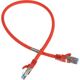 InLine Patch kabel sieciowy Cat.6A, S/FTP (PiMf), 500MHz, czerwony, 0,5m (76850R)