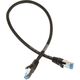 InLine Patch kabel sieciowy Cat.6A, S/FTP (PiMf), 500MHz, czarny, 0,5m (76850S)