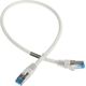InLine Patch kabel sieciowy Cat.6A, S/FTP (PiMf), 500MHz, biały 0,5m (76850W)