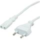 Kabel zasilający Value Euro 2pin 1.8m biały (19.99.2095-100)