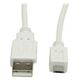 Kabel USB Value USB-A - microUSB 0.8 m Biały (11.99.8754-10)