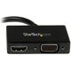 Adapter AV StarTech DisplayPort Mini - HDMI - D-Sub (VGA) czarny (MDP2HDVGA)