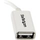 Adapter USB StarTech microUSB - USB Biały  (UUSBOTGW)