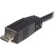 Kabel USB StarTech USB-A - microUSB 0.5 m Czarny (UUSBHAUB50CM)