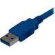 Kabel USB StarTech USB-A - 1 m Niebieski (USB3SAB1M)