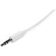 Kabel StarTech Jack 3.5mm - Jack 3.5mm 2m biały (MU2MMMSWH)