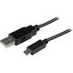 Kabel USB StarTech USB-A - microUSB 1 m Czarny (USBAUB1MBK)
