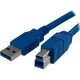 Kabel USB StarTech USB-A - 1 m Niebieski (USB3SAB1M)
