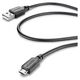Kabel USB Cellular Line USB-A - 1.1 m Czarny (CUSBDATACABMICROUSB)