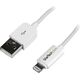 Kabel USB StarTech USB-A - Lightning 3 m Biały (USBLT3MW)