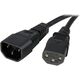 Kabel zasilający StarTech 1M C14 - C13, czarny (PXT1001M)