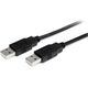 Kabel USB StarTech USB-A - USB-A 1 m Czarny (USB2AA1M)
