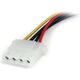 StarTech Molex - SATA, 0.15m, Wielokolorowy (LP4SATAFM6IN)