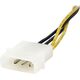 StarTech Molex - ATX/EPS 8-pin, 0.15m, Żółty (EPS48ADAP)