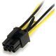 StarTech SATA 15-pin - PCIe 6-pin, 0.15m, Żółty (SATPCIEXADAP)
