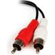 Kabel StarTech Jack 3.5mm - RCA (Cinch) x2 0.15m czarny (MUFMRCA)