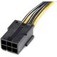 StarTech PCIe 6-pin - PCIe 8-pin, 0.15m, Żółty (PCIEX68ADAP)